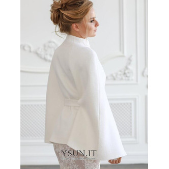 Cappotto da sposa , Giacca da sposa , Cappotto da sposa , Giacca da sposa , Copricostume da sposa , Cappotto bianco , Giacca invernale avorio , Poncho - Pagina 3