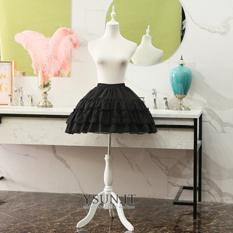 Gonna a spina di pesce in pizzo Lolita, sottoveste cosplay, crinolina in pizzo chiffon 47CM - Pagina 3