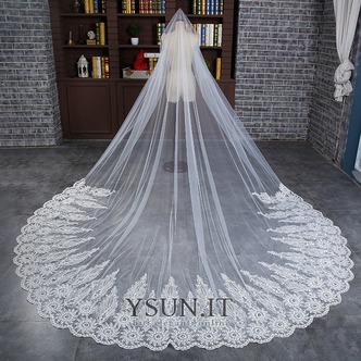 Velo da sposa Chiesa Super lungo Pizzo Con il pettine abbondante - Pagina 1