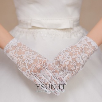 Guanti da sposa multifunzionale Pizzo Sottile Bianco in pizzo Breve - Pagina 1
