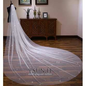 Velo lucido velo lungo extra lungo velo da sposa di lusso 4M - Pagina 2