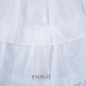 Abito da sposa da sposa sottoveste quattro anelli in acciaio quattro volant sottoveste corsetto elastico sottoveste - Pagina 4