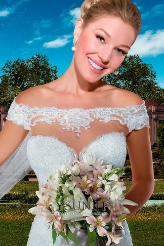 Abito da sposa Pizzo Lungo Sirena All Aperto Naturale Quanto - Pagina 3