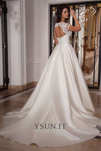 Abito da sposa Senza schienale Chiesa Cappellini Lungo Primavera Raso - Pagina 2