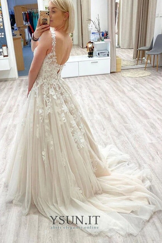 Abito da sposa Eleganti Non Specificato Profondo V-scollo Collo drappeggiato - Pagina 2