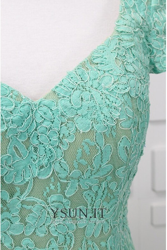 Abito da sera Pizzo Caduta Collo drappeggiato A-Line Lace Coperta - Pagina 6