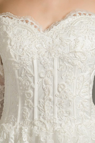 Abito da sposa Eleganti Pizzo a linea Lace Coperta All Aperto Mezze Maniche - Pagina 4