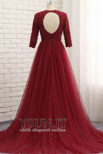 Abito mamma sposa XL Maniche Lunghe Formale Naturale decorato Primavera - Pagina 2