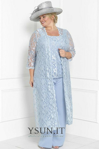 Abito mamma sposa in pizzo Alle Caviglie Alta Coperta Lace Coperta sarsenet - Pagina 2