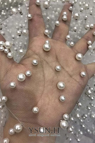 Abito da ballo Estate Senza Maniche a linea Treno di spazzata Tulle - Pagina 7