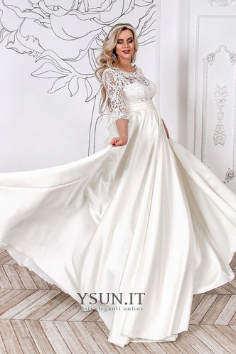 Abito da sposa Inverno Premaman Applique decorato Treno di spazzata - Pagina 2