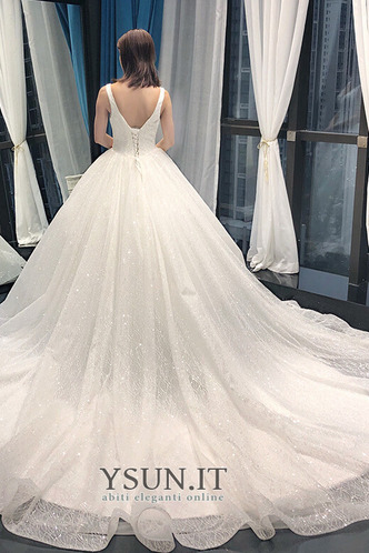 Abito da sposa Allacciato Tipo standard Primavera a linea V-Scollo - Pagina 2