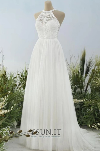 Abito da sposa A Terra Naturale Senza Maniche A-Line Eleganti Tulle - Pagina 1