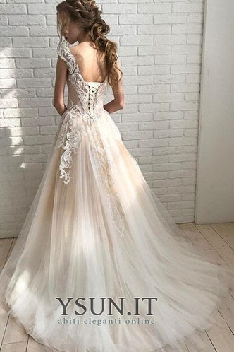 Abito da sposa in pizzo Petit Bateau A-Line Naturale Senza Maniche - Pagina 2