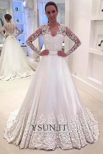 Abito da sposa indietro trasparente Triangolo Invertito Applique Spiaggia - Pagina 1