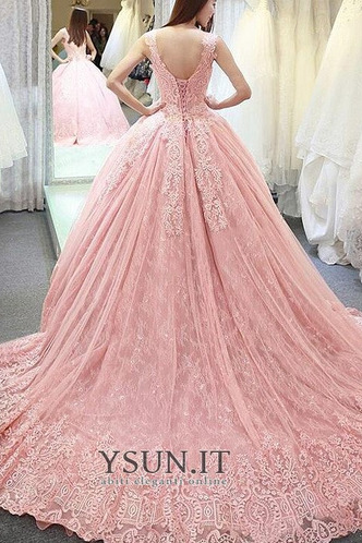 Abito da sposa Cattedrale di treno Tulle Naturale Tipo standard a linea - Pagina 2