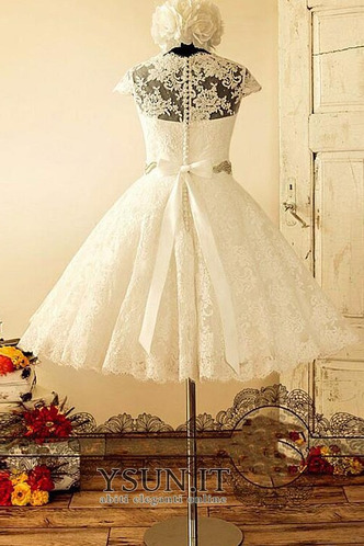 Abito da sposa Petit Bateau drammatico Applique Primavera a linea - Pagina 2