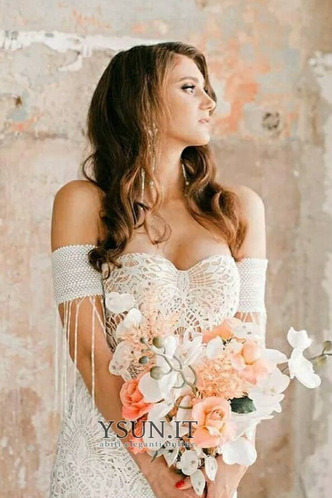 Abito da sposa Senza Maniche Cuore moda Pizzo francese Cappellini - Pagina 3