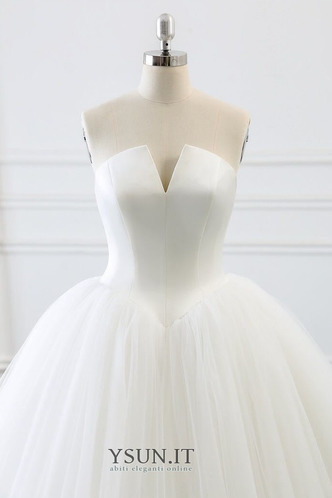 Abito da sposa Tulle Caduta Lungo Multi Strati Festoni A-Line - Pagina 5