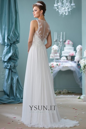 Abito da sposa Romantici Senza Maniche Shiena Sheer T luce A-Line - Pagina 2