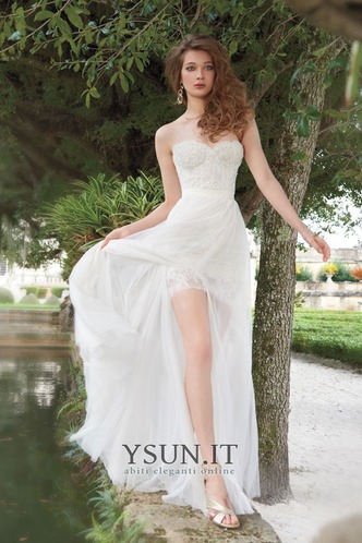 Abito da sposa Applique Cuore Lungo Naturale unbacked trendiness - Pagina 3