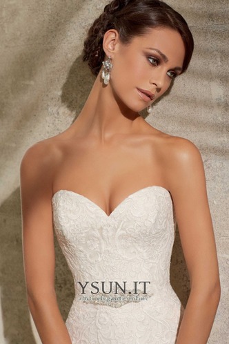 Abito da sposa Sirena trendiness Applique Pizzo Cuore Naturale - Pagina 3