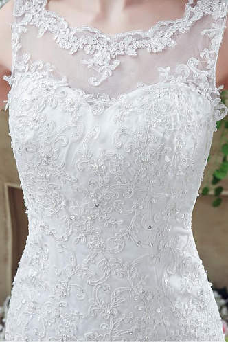 Abito da sposa Vintage Lace Coperta Gonna lunga Pizzo francese Schiena Nuda - Pagina 5