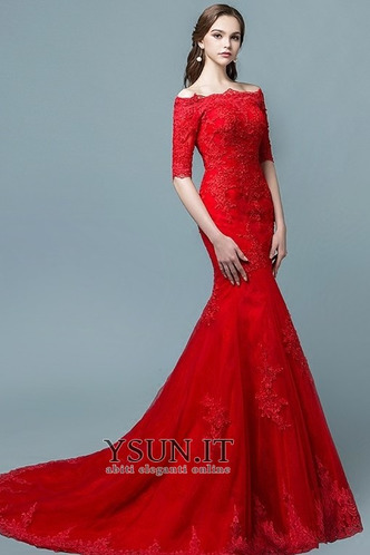Abito da sposa Sirena Lungo Non Specificato in pizzo Fuori dalla spalla - Pagina 1