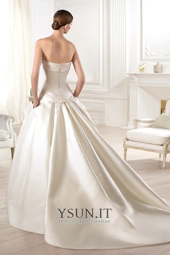 Abito da sposa Super Satin Primavera Lungo A-Line Tasche Cerniera - Pagina 2