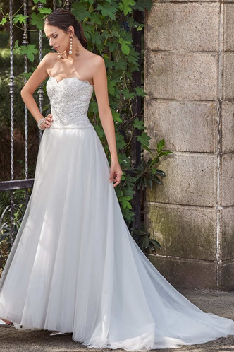 Abito da sposa moda Estate Cuore Senza Maniche Corpo a pera bordo rialzato - Pagina 2