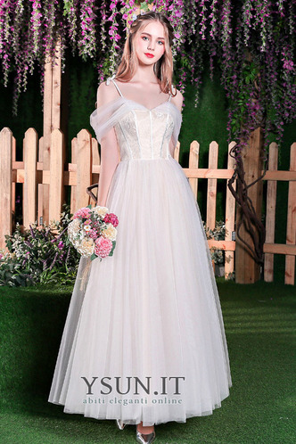 Abito da sposa Corpo a pera Allacciato Super Sotto Ginocchio A-Line - Pagina 4