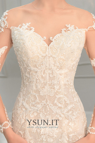 Abito da sposa Raso Petit Bateau Bottone Caduta abbondante Shiena Sheer - Pagina 8