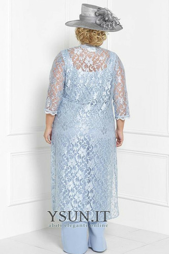 Abito mamma sposa in pizzo Alle Caviglie Alta Coperta Lace Coperta sarsenet - Pagina 4