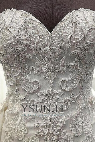 Abito da sposa Tulle Schiena Nuda Gonna lunga Non Specificato Lace Coperta - Pagina 3