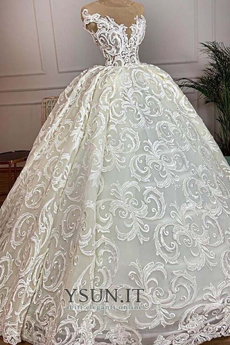 Abito da sposa Cerniera Raso Lace Coperta Applique Lusso Spiaggia - Pagina 1