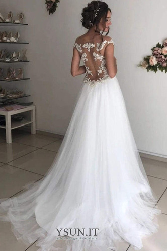 Abito da sposa Spiaggia A-Line Shiena Sheer Estate Triangolo Invertito - Pagina 2