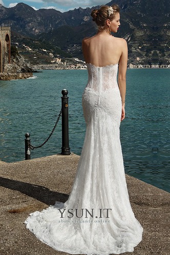 Abito da sposa Spiaggia Primavera moderno in pizzo collo Sweetheart - Pagina 2