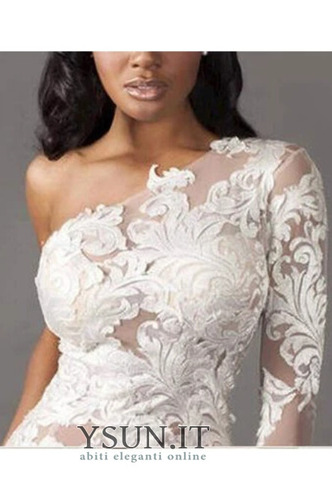 Abito da sposa Sirena Maniche Lunghe Pizzo Petite Lace Coperta Sexy - Pagina 2