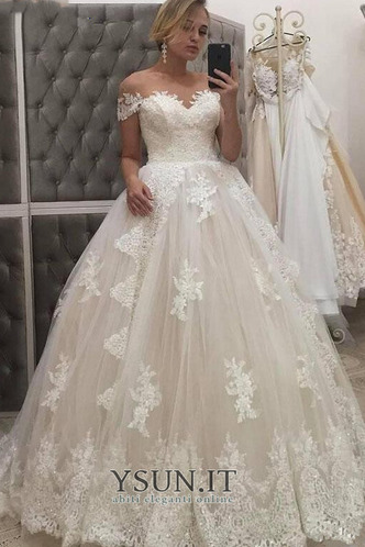 Abito da sposa Raso Cerniera Cappellini Pizzo Overlay Primavera Senza Maniche - Pagina 1