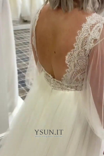 Abito da sposa Schiena Nuda Tulle Clessidra Previsione Naturale Autunno - Pagina 6