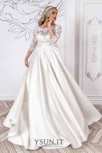 Abito da sposa Inverno Premaman Applique decorato Treno di spazzata - Pagina 3