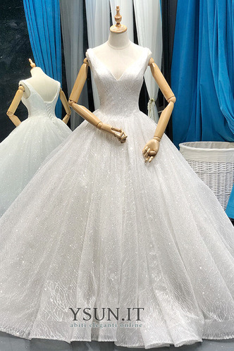 Abito da sposa Allacciato Tipo standard Primavera a linea V-Scollo - Pagina 3