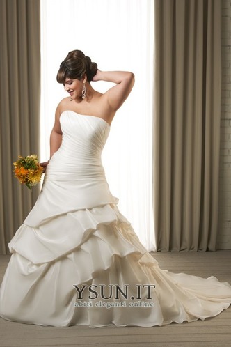 Abito da sposa Chiesa Senza Maniche senza spalline Formale Naturale - Pagina 1
