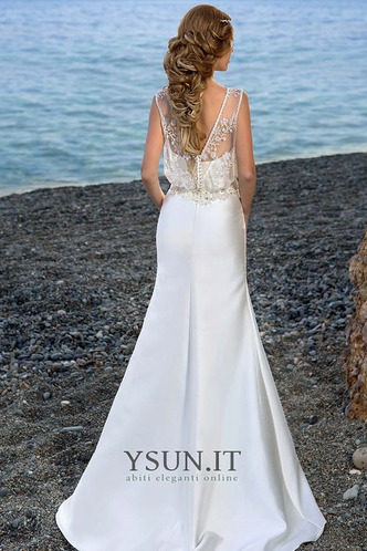 Abito da sposa Sirena Perla Spiaggia collo Sweetheart Naturale Lungo - Pagina 4