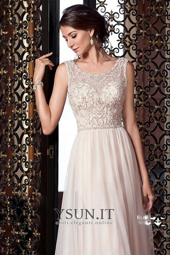 Abito da sposa Vintage Primavera Impero Chiffon Una linea pavimento lunghezza - Pagina 4