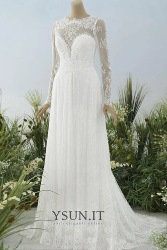 Abito da sposa Lace Coperta Treno di spazzata Naturale All Aperto - Pagina 1