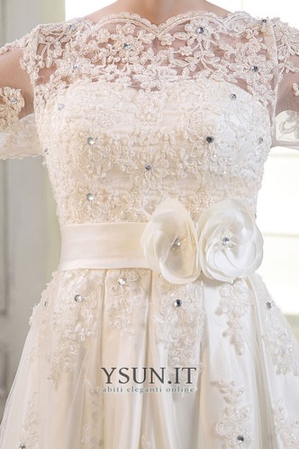 Abito da sposa Quanto Estate Bateau Naturale Informale Pizzo francese - Pagina 5