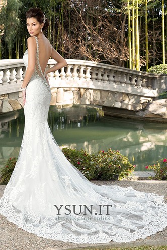 Abito da sposa Schiena Nuda Spaghetti spalline eleganza Primavera - Pagina 2