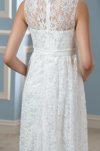 Abito da sposa Pizzo A Terra Spiaggia XL Impero Bateau - Pagina 4