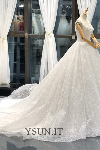 Abito da sposa Allacciato Tipo standard Primavera a linea V-Scollo - Pagina 6